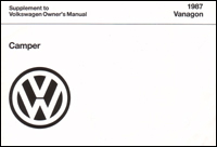 VW Camper Supplement 1987 OM      