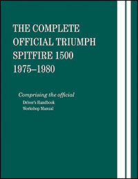 TRIUMPH   SPITFIRE  1500 Betriebsanleitung 1976 Bedienungsanleitung Handbuch BA 