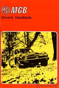 MGB Drivers Handbook 1975 US      