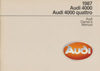 Audi 4000, 4000 quattro Owner's Manual: 1987