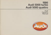 Audi 5000, turbo and quattro Owner's Manual: 1986