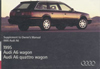 AUDI A6 WAGON SUPPL 1995 OM       