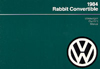 VW RABBIT CONVERTIBLE 1984 OM     