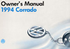 Volkswagen Corrado Owner's Manual: 1994