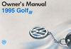 Volkswagen Golf Owner's Manual: 1995