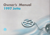 Volkswagen Jetta Owner's Manual: 1997