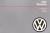 Volkswagen Scirocco Owner's Manual: 1987