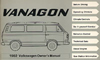 VW VANAGON 1982 OM                